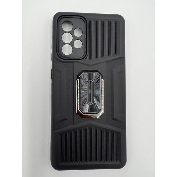 Brand New Samsung Galaxy‎ A72 Black Shockproof Phone Case With Kickstand - Picture 1 of 7